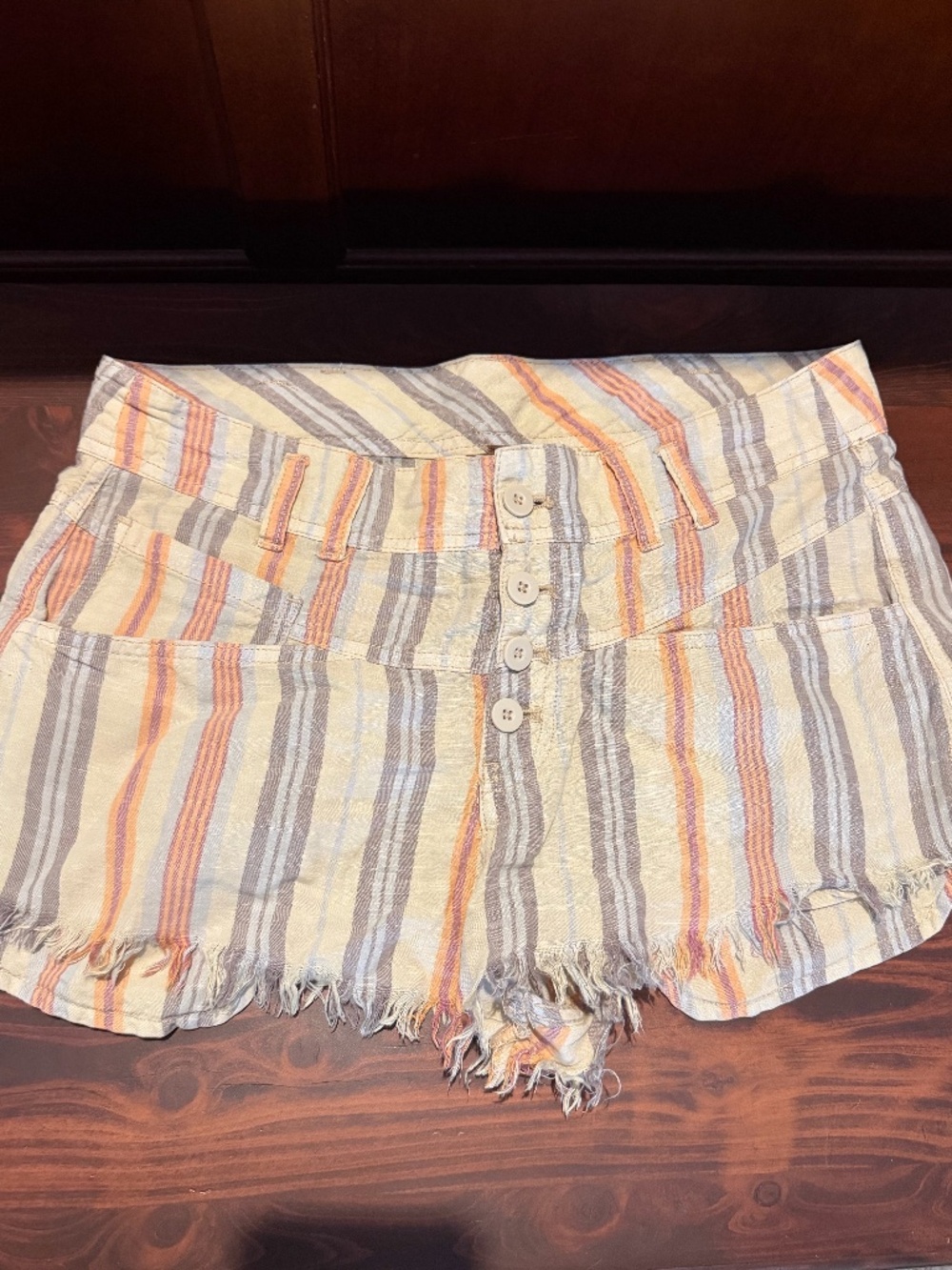Free People linen blend short